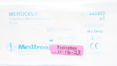 Medtronic 440402 MEROCEL Standard Nasal Dressing 8cm (x)